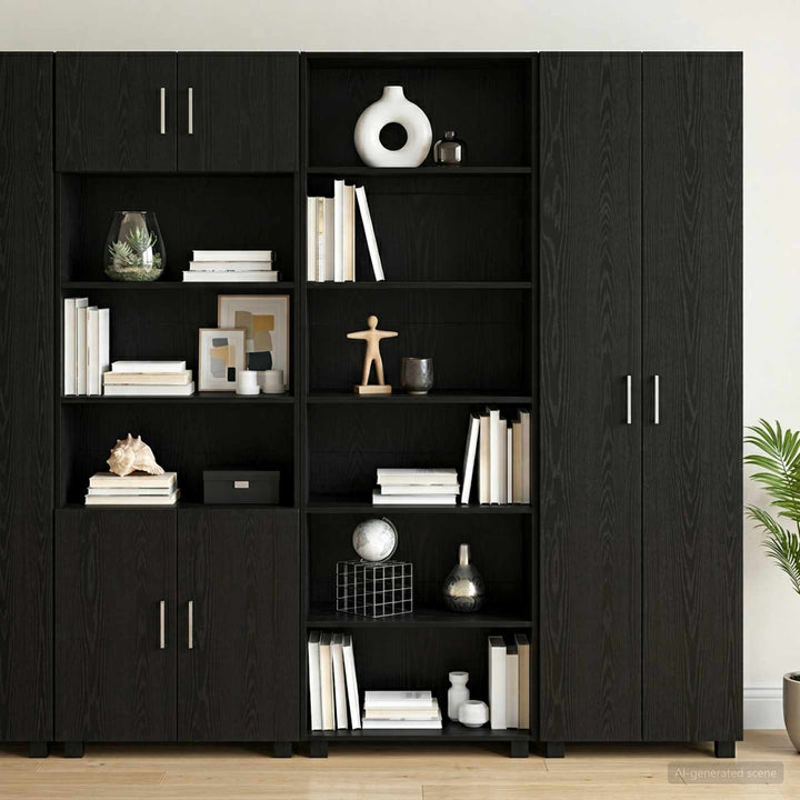 Sideboard Sort eg 70 x 41 x 185 cm Konstrueret træ