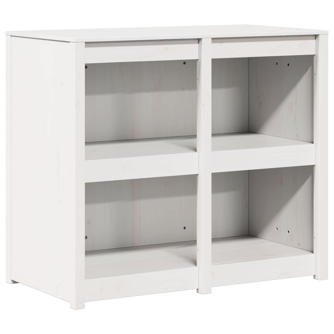 Udendørs køkkenskab MEPPEL 4 stk. Hvid Massivt fyrretræ