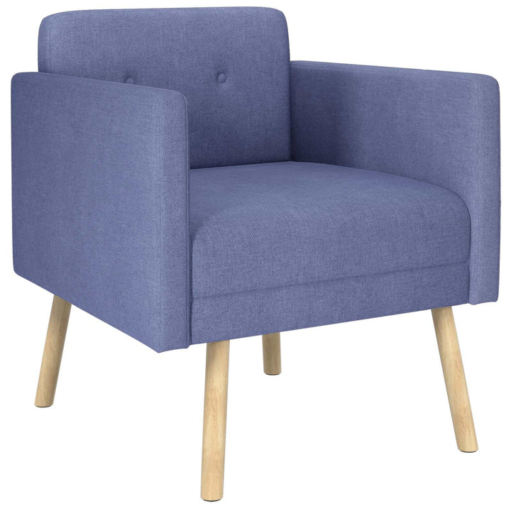 Accentstol Jeans blå Stof