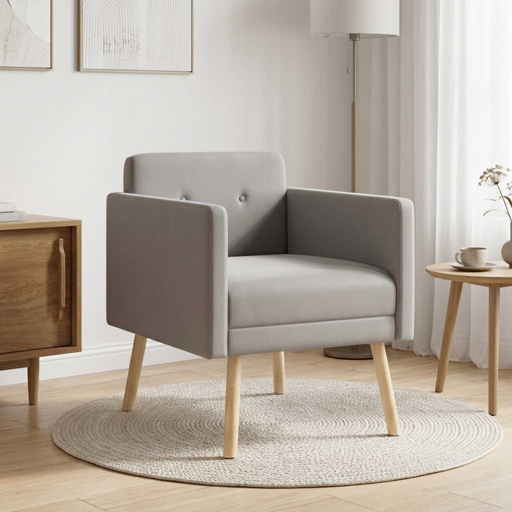 Accentstol Lysegrå Velour