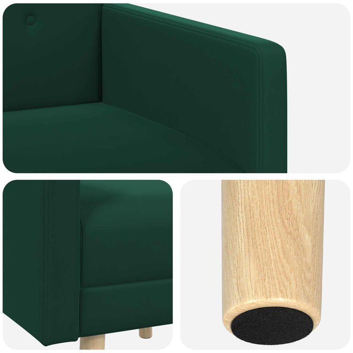 Accentstol Mørkegrøn Velour