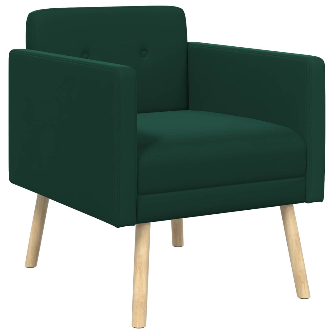 Accentstol Mørkegrøn Velour