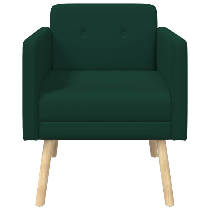 Accentstol Mørkegrøn Velour