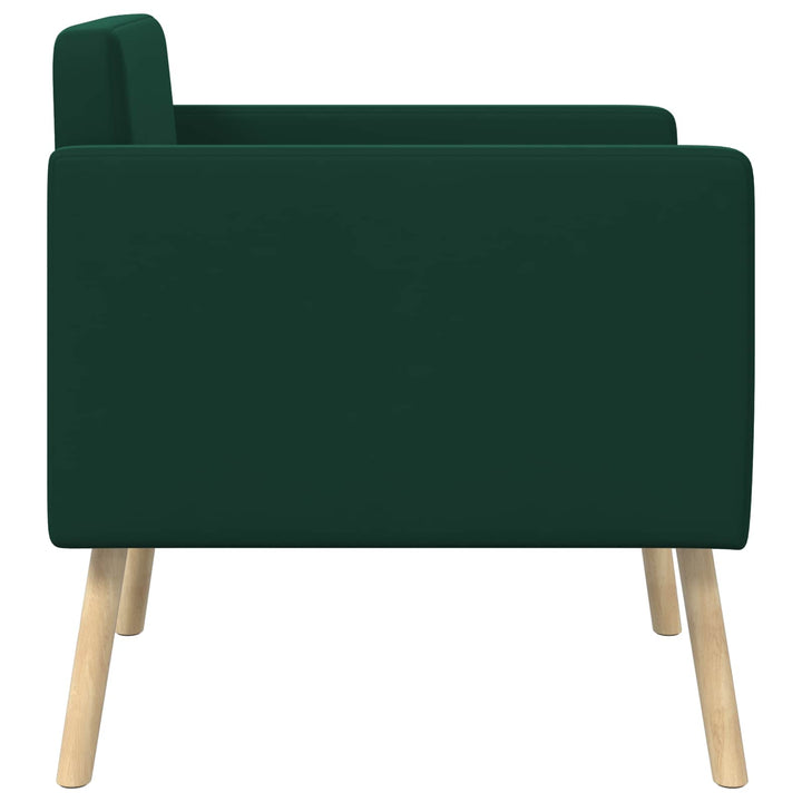 Accentstol Mørkegrøn Velour