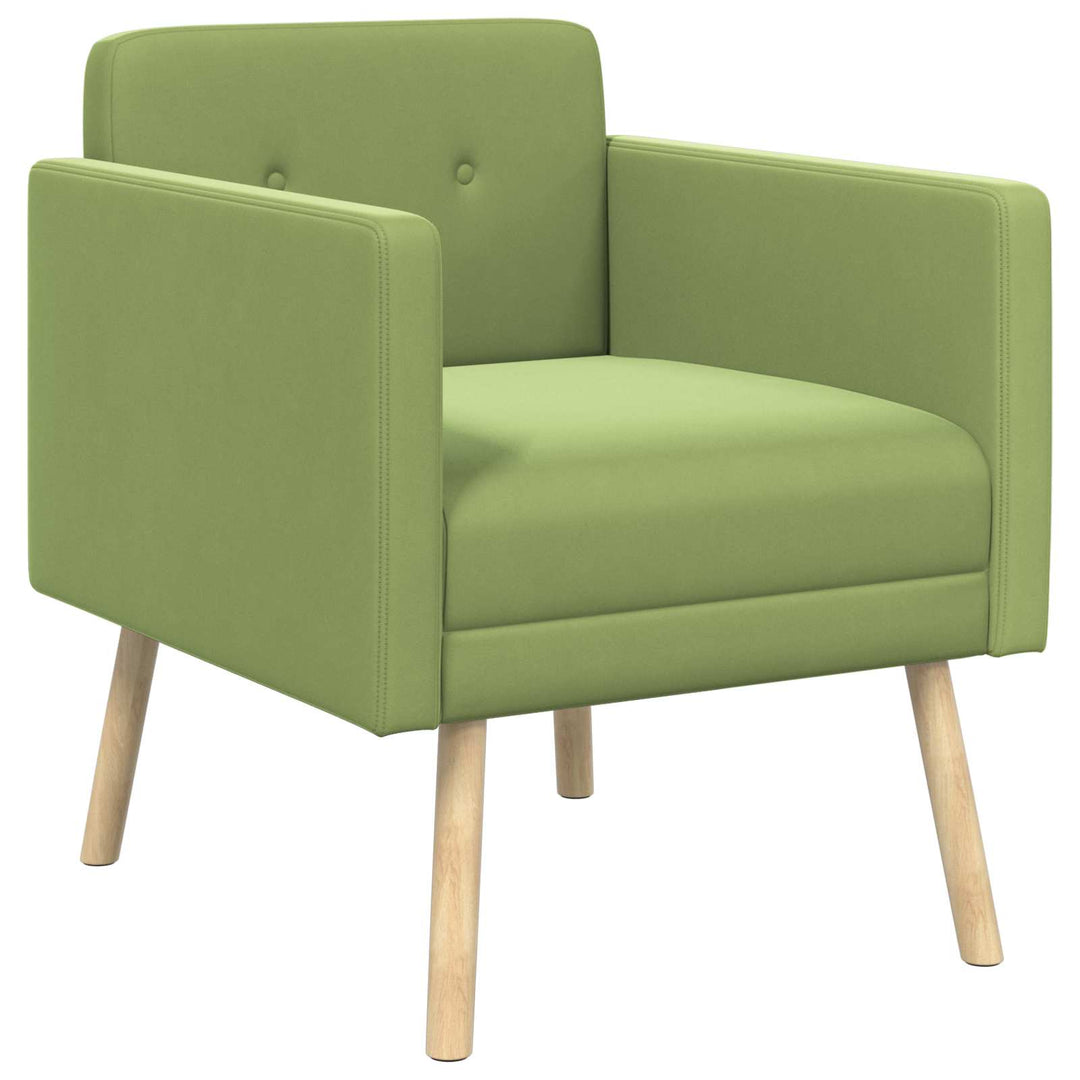 Accentstol Lys grøn Velour
