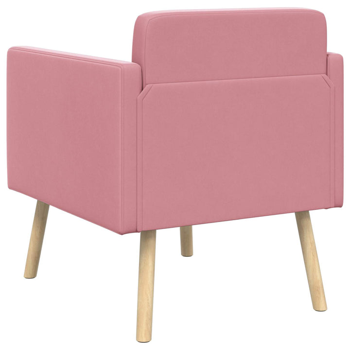 Accentstol Lyserød Velour