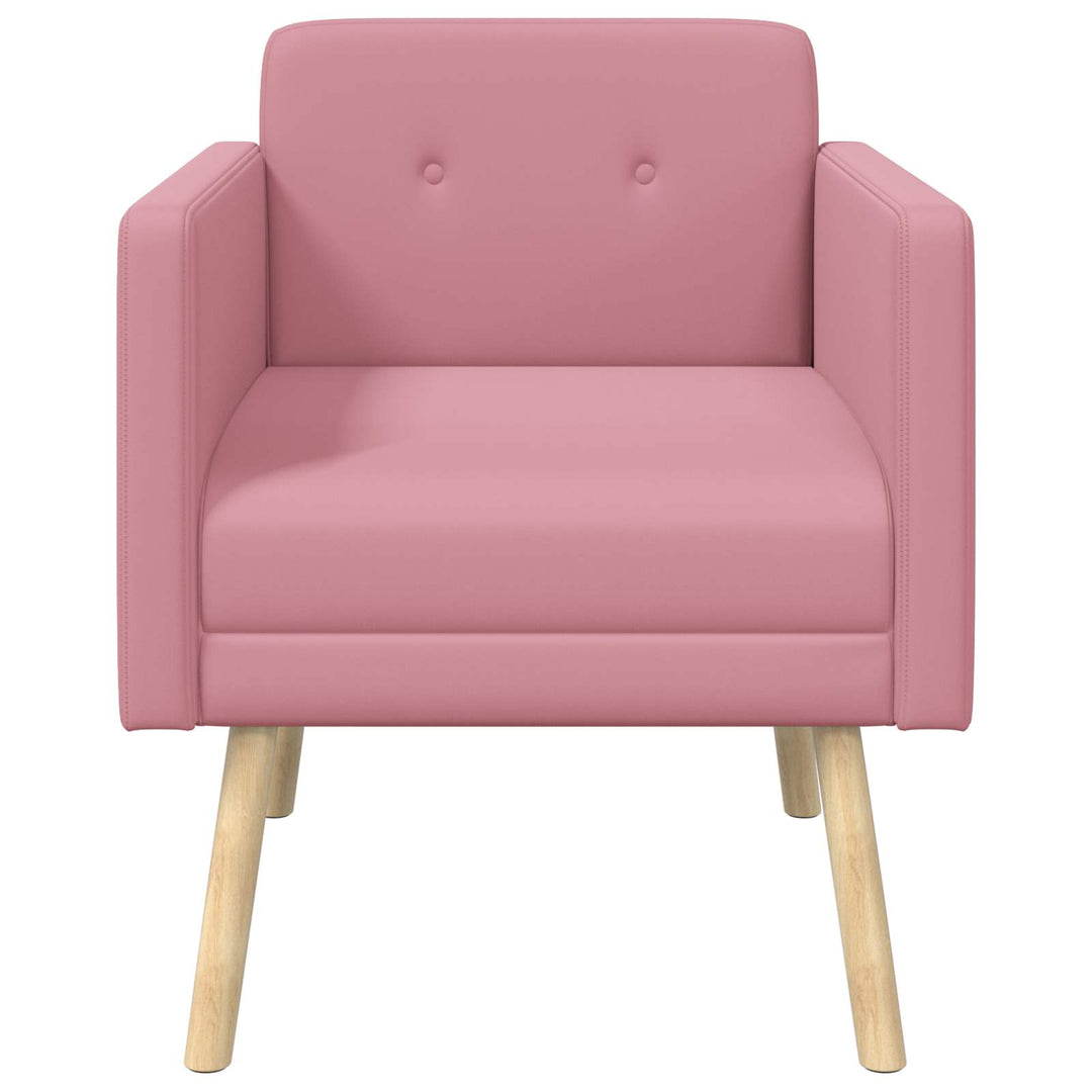 Accentstol Lyserød Velour