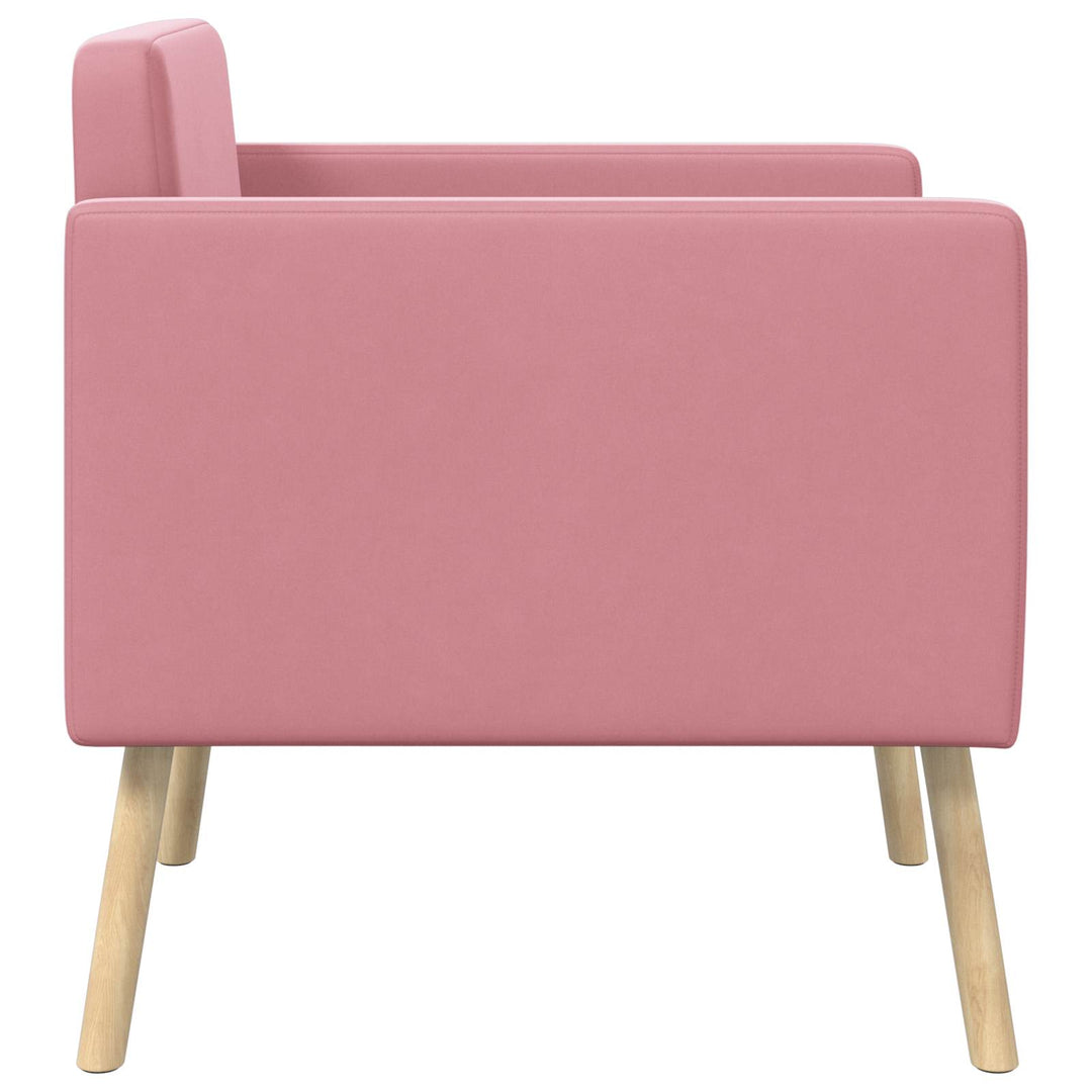 Accentstol Lyserød Velour