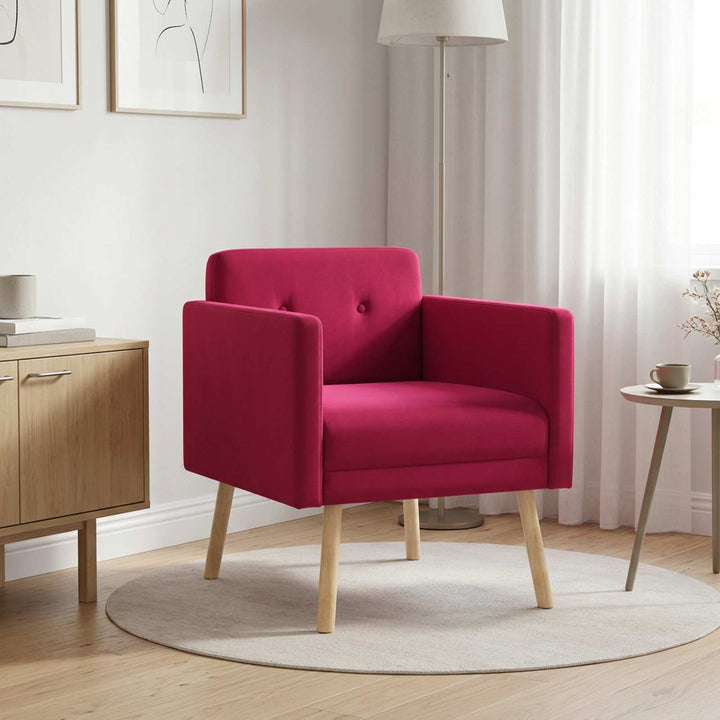 Accentstol Vinrød Velour