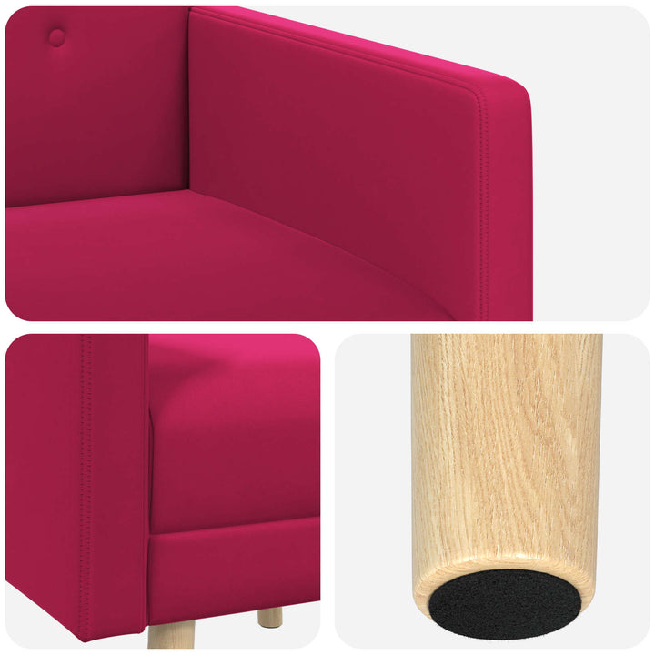 Accentstol Vinrød Velour