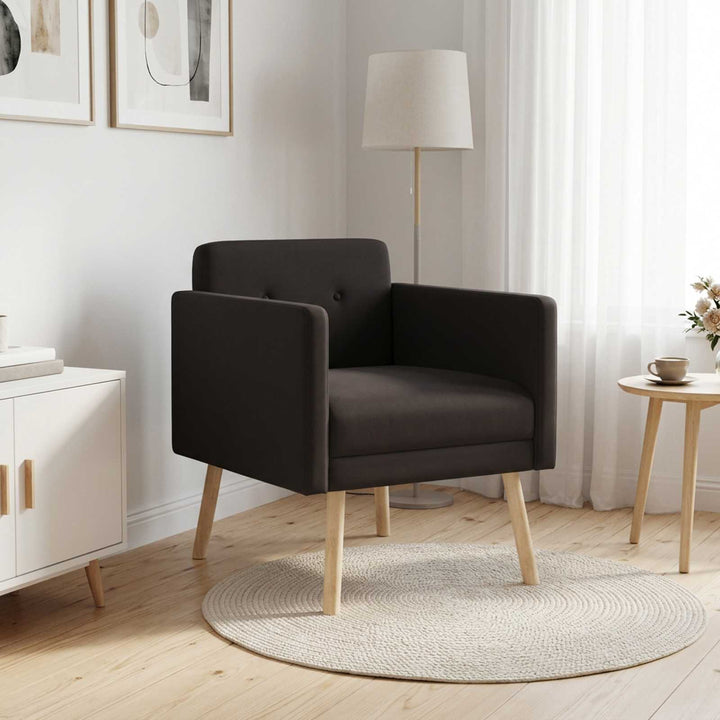 Accentstol Sort Velour