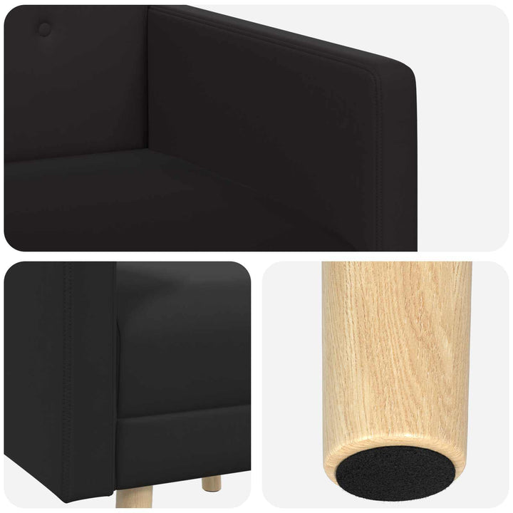 Accentstol Sort Velour