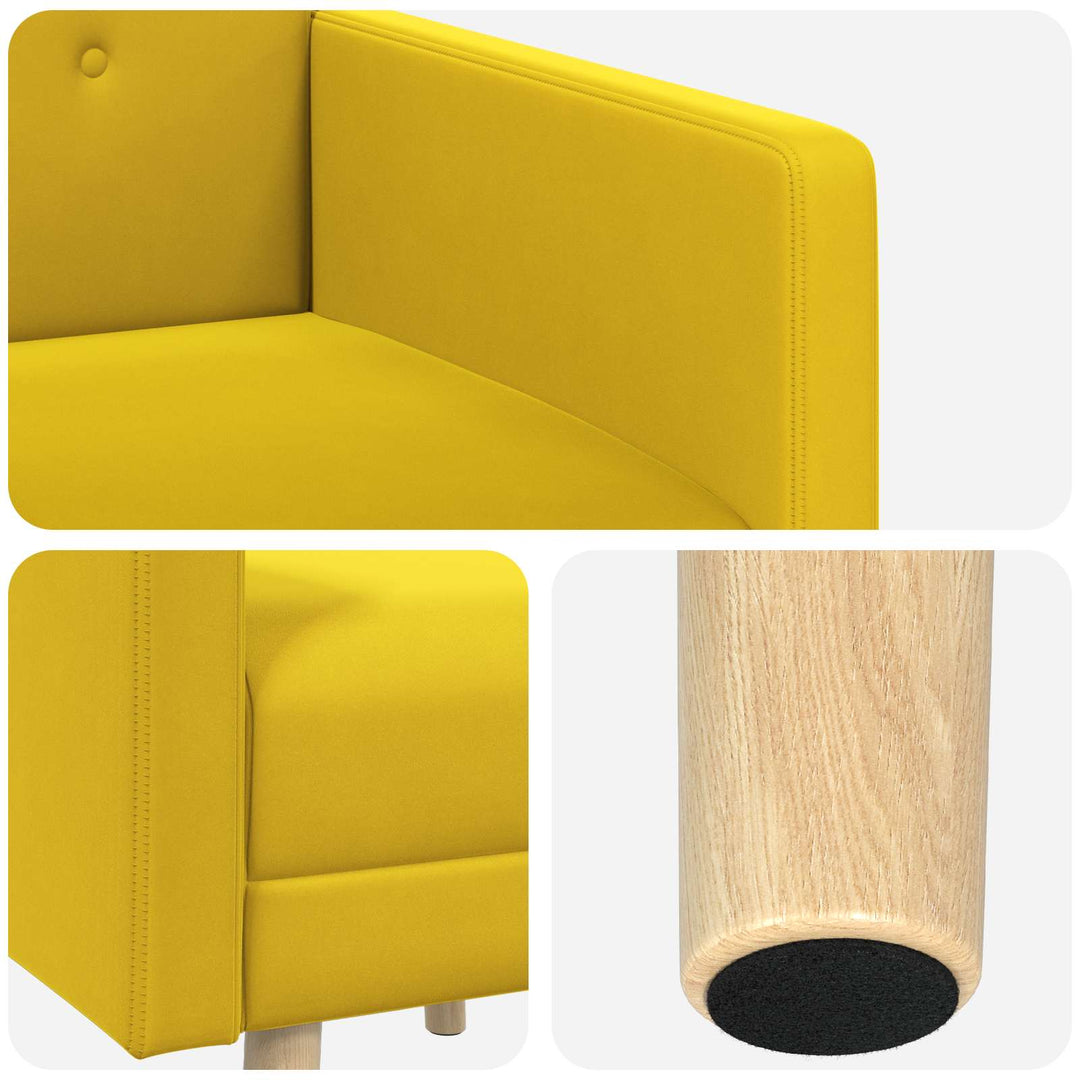 Accentstol Gul Velour