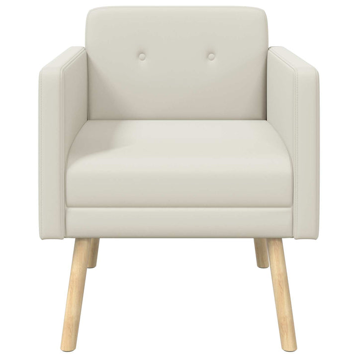 Accentstol Cremefarvet Velour
