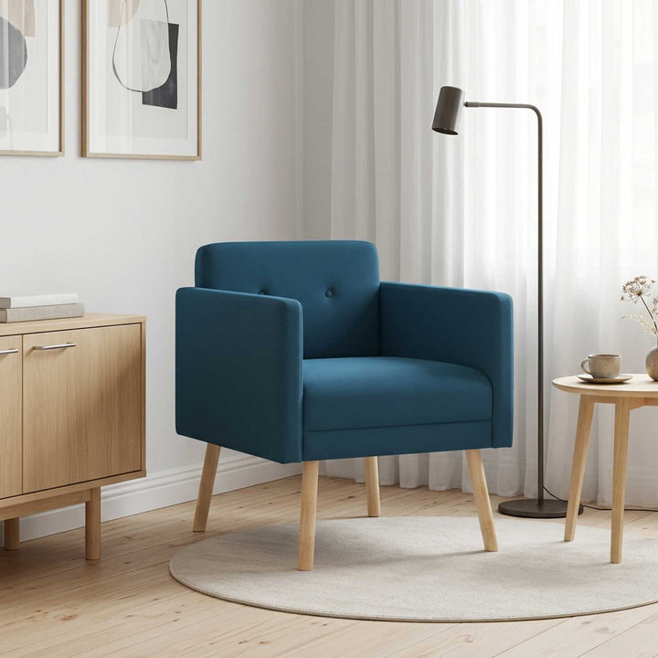 Accentstol Blå Velour