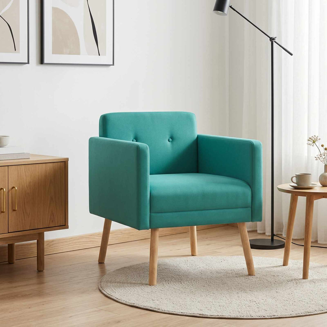 Accentstol Turkis Velour