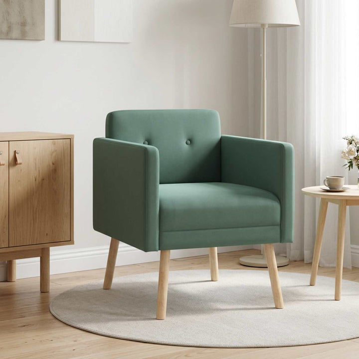 Accentstol Havgrøn Velour