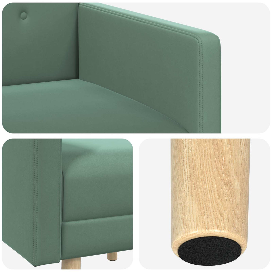 Accentstol Havgrøn Velour
