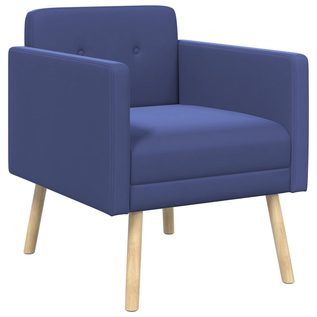 Accentstol Politi blå Velour