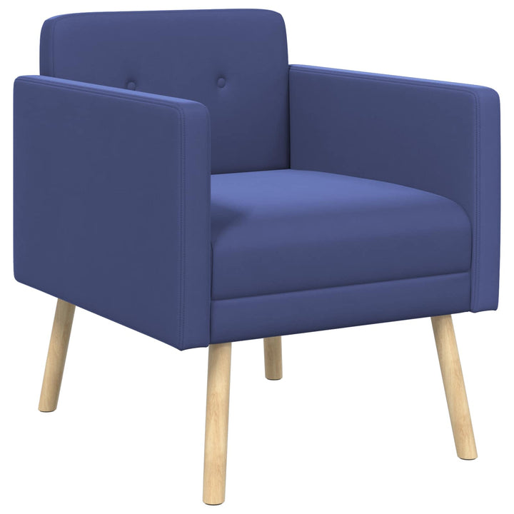 Accentstol Politi blå Velour