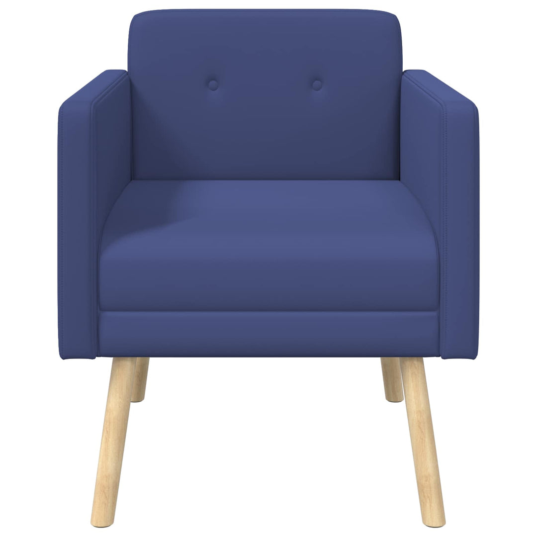 Accentstol Politi blå Velour