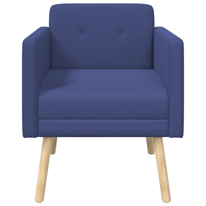 Accentstol Politi blå Velour