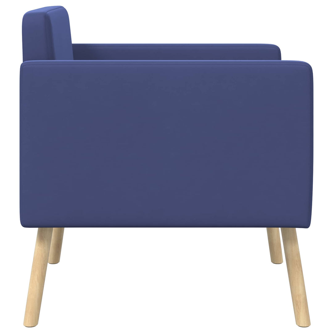 Accentstol Politi blå Velour