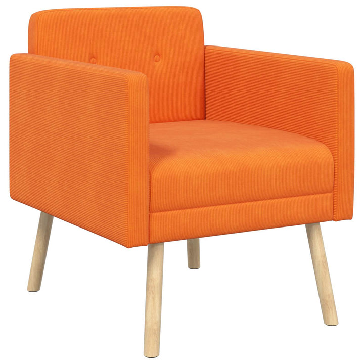 Accentstol Orange Fløjlsstof