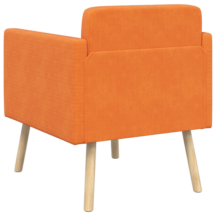 Accentstol Orange Fløjlsstof