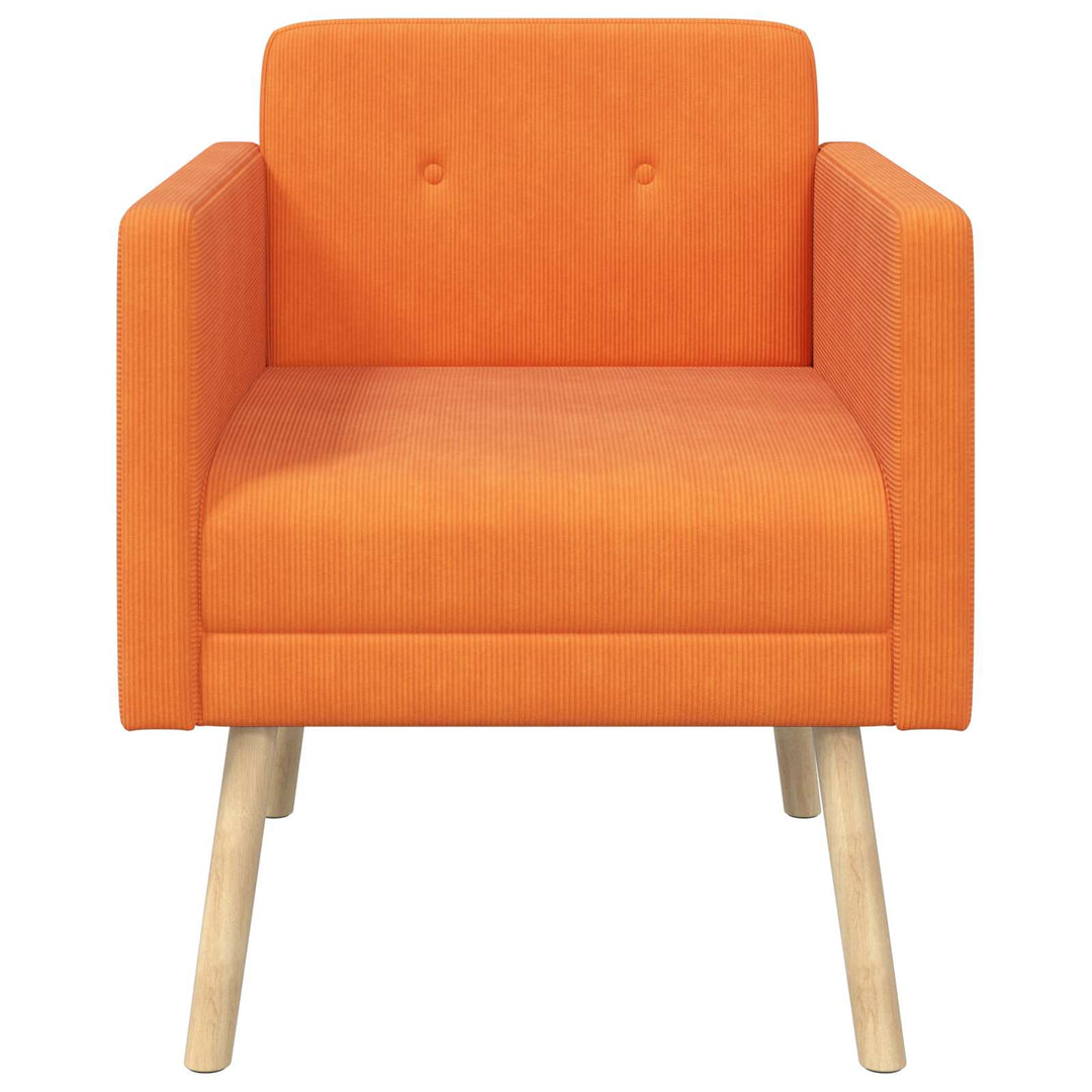 Accentstol Orange Fløjlsstof