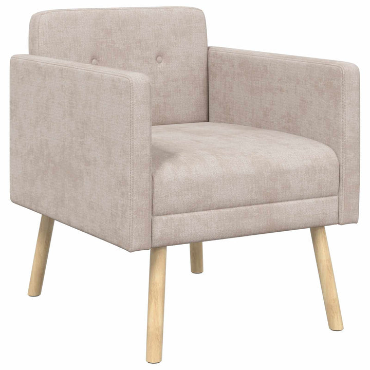 Accentstol Beige Chenille Stof