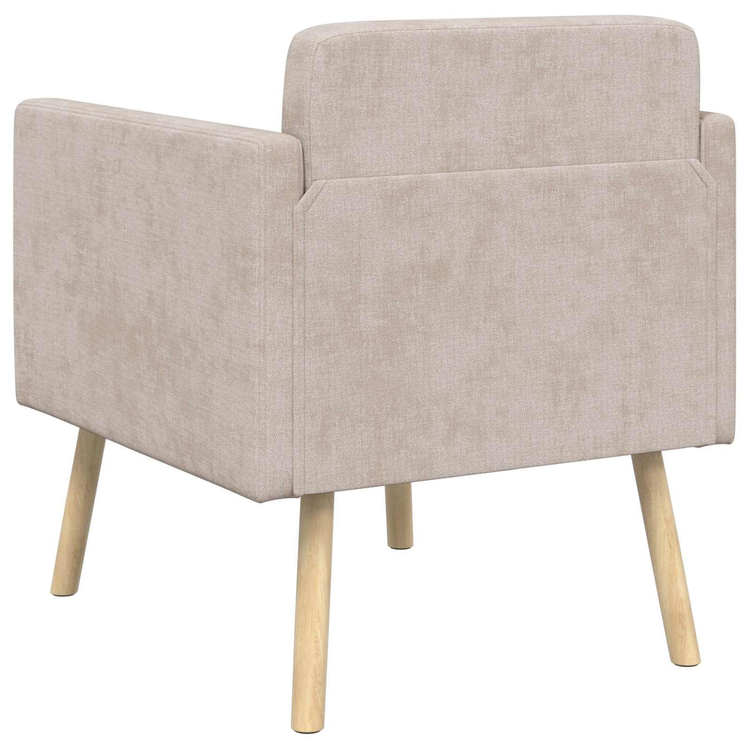 Accentstol Beige Chenille Stof