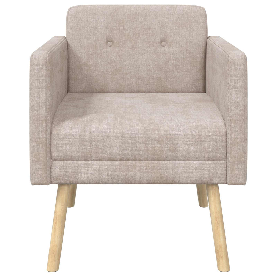 Accentstol Beige Chenille Stof
