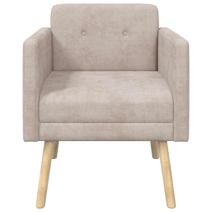 Accentstol Beige Chenille Stof