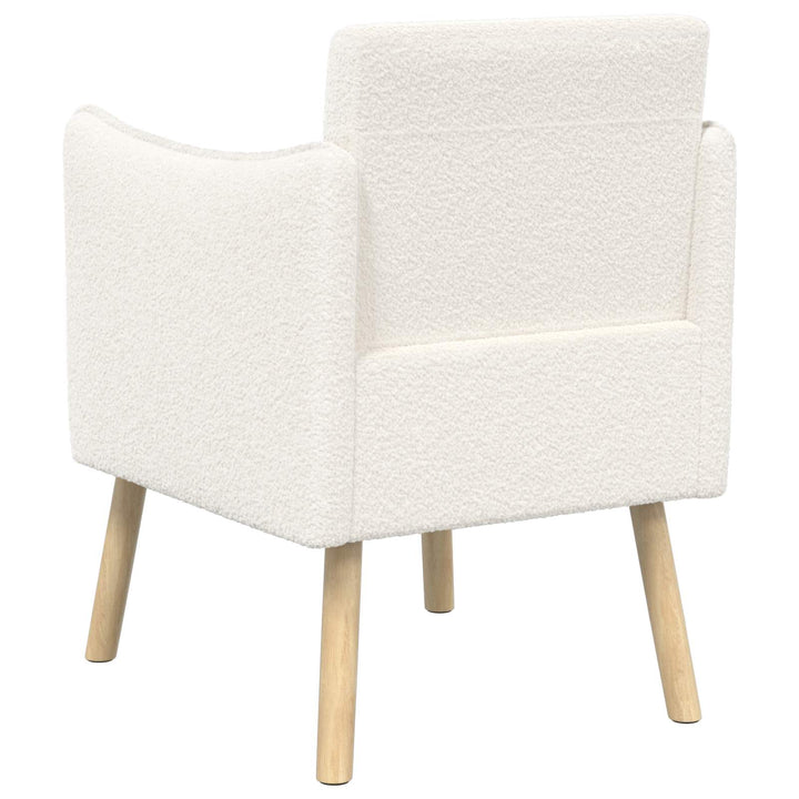 Accentstol Cremefarvet Bouclé