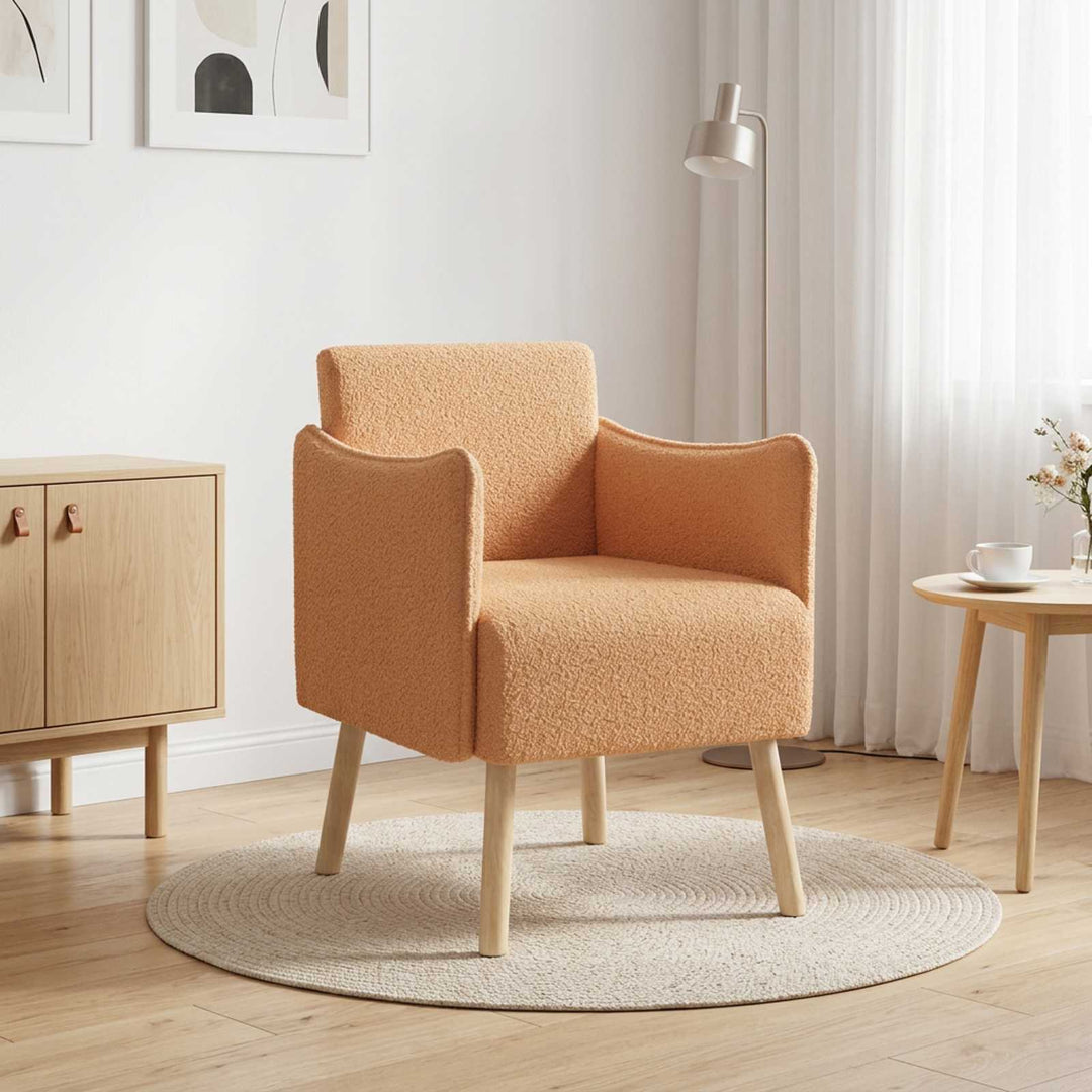 Accentstol Beige Bouclé