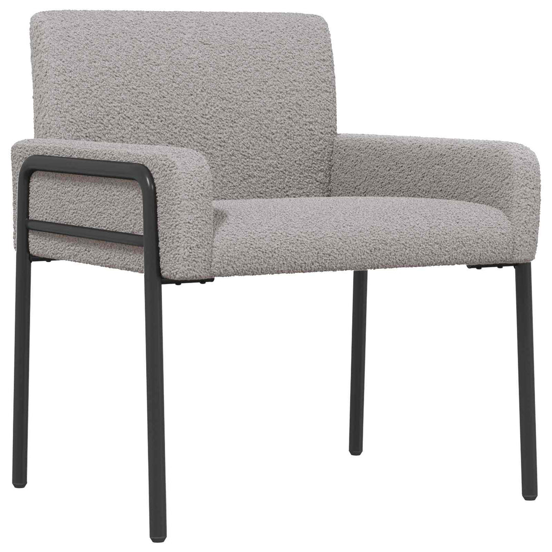 Accentstol Lysegrå Bouclé