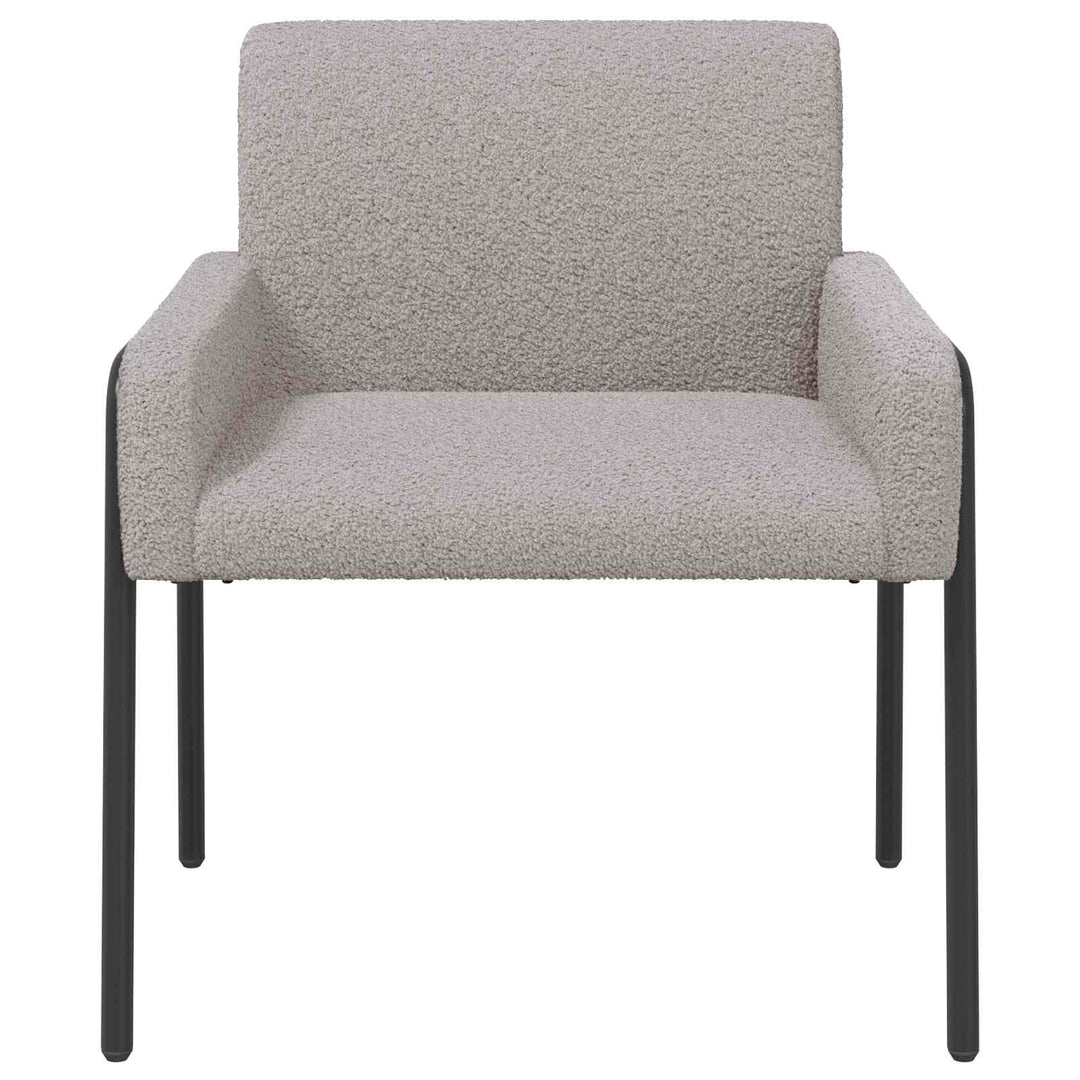 Accentstol Lysegrå Bouclé