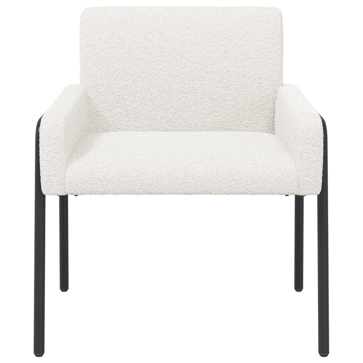 Accentstol Cremefarvet Bouclé