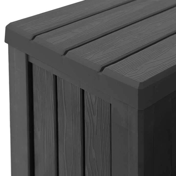 Hot Tub Trin med Opbevaring 2-Trins Sort 93 x 57 x 35 cm PP