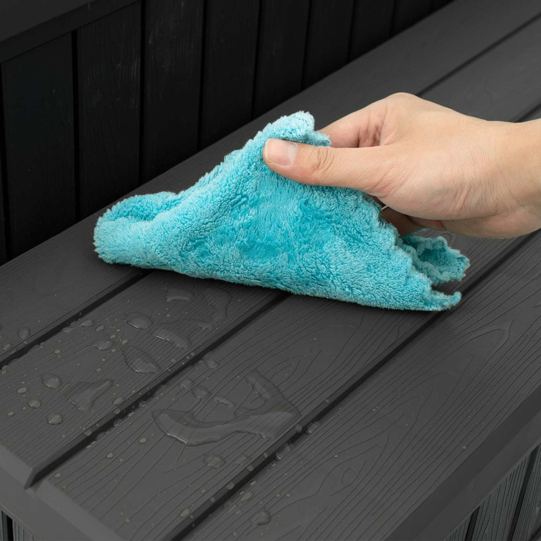 Hot Tub Trin med Opbevaring 2-Trins Sort 93 x 57 x 35 cm PP