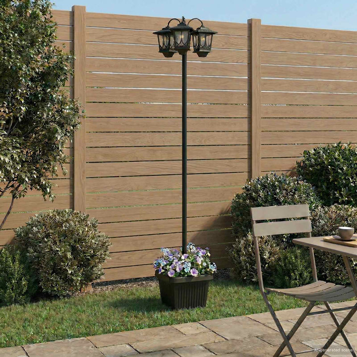 Udesolarlampe with LED Bulb Sort