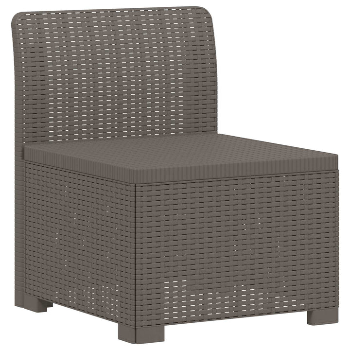3-personers Have Sofa Rattan Look PP Lysegrå