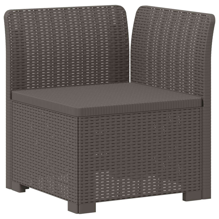 3-personers Have Sofa Rattan Look PP Lysegrå