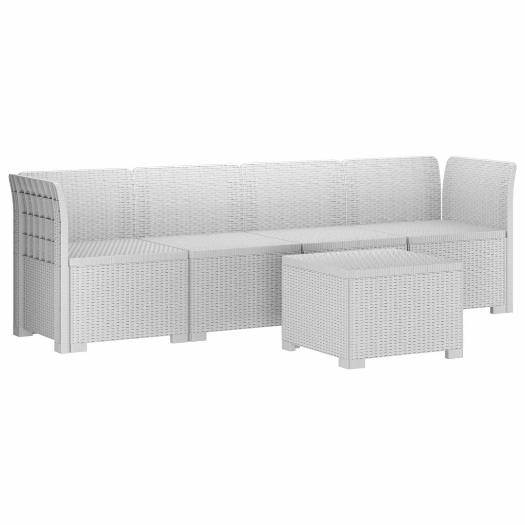 4-personers have-sofa i rattan-look PP Hvid