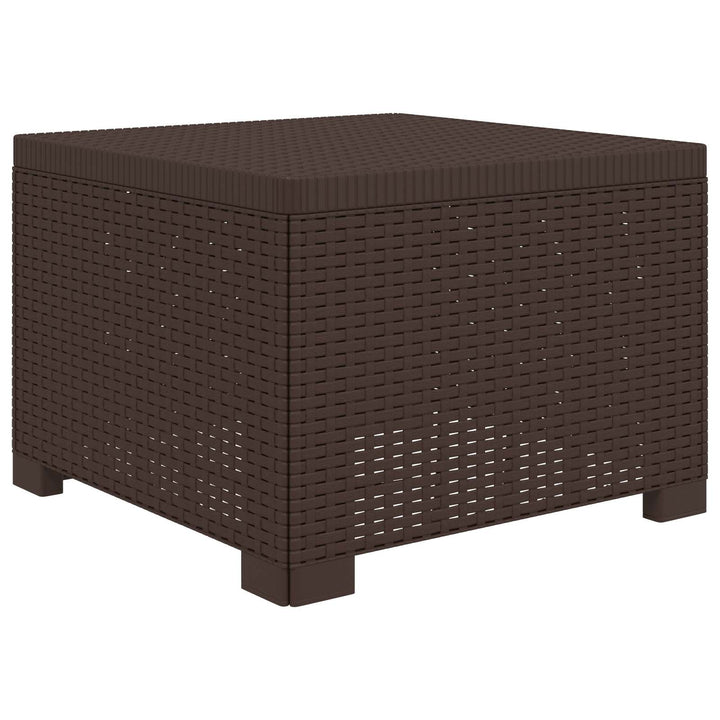 5-personers Havemøbel Sofa Rattan Look PP Brun