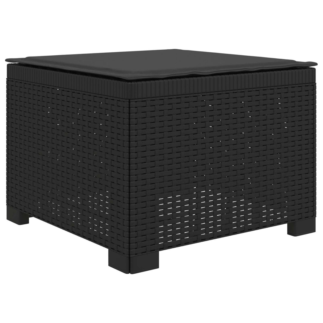 4-personers Have Sofa med Hynder Rattan Look PP Antracit