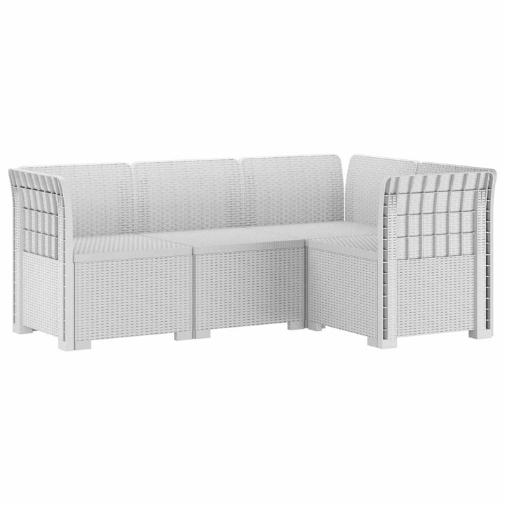 4-Persons Have Sofa Rattan Look PP Hvid