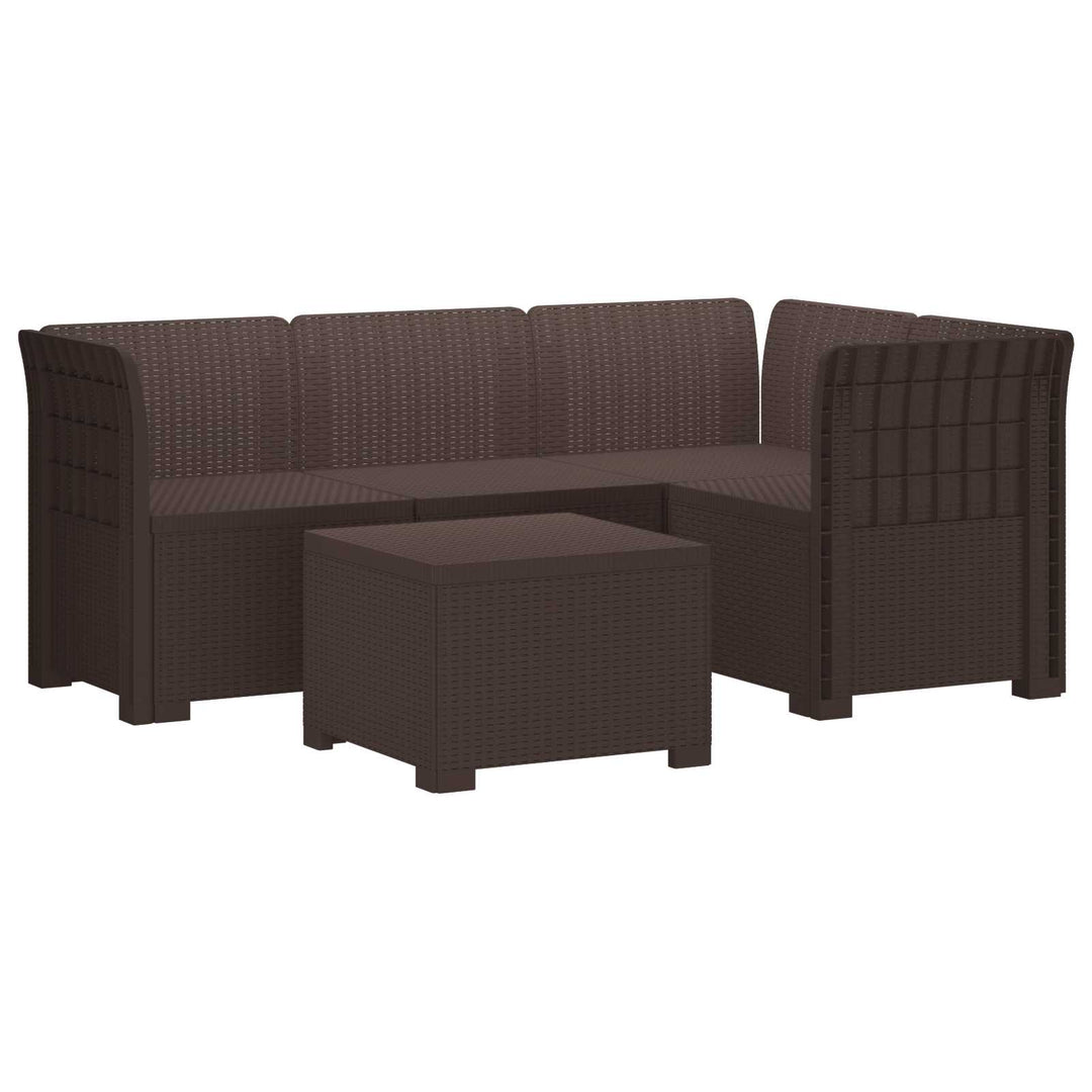 4-personers Have Sofa Rattan Look PP Brun