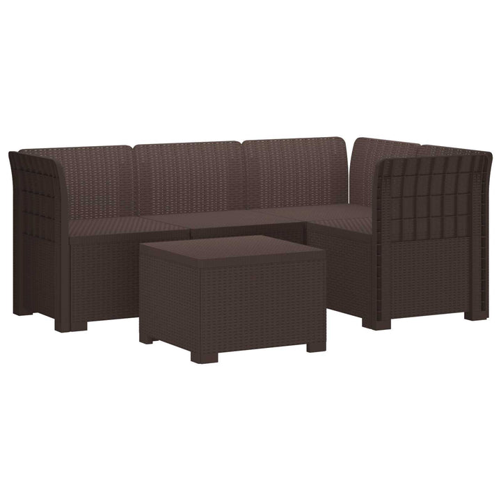4-personers Have Sofa Rattan Look PP Brun